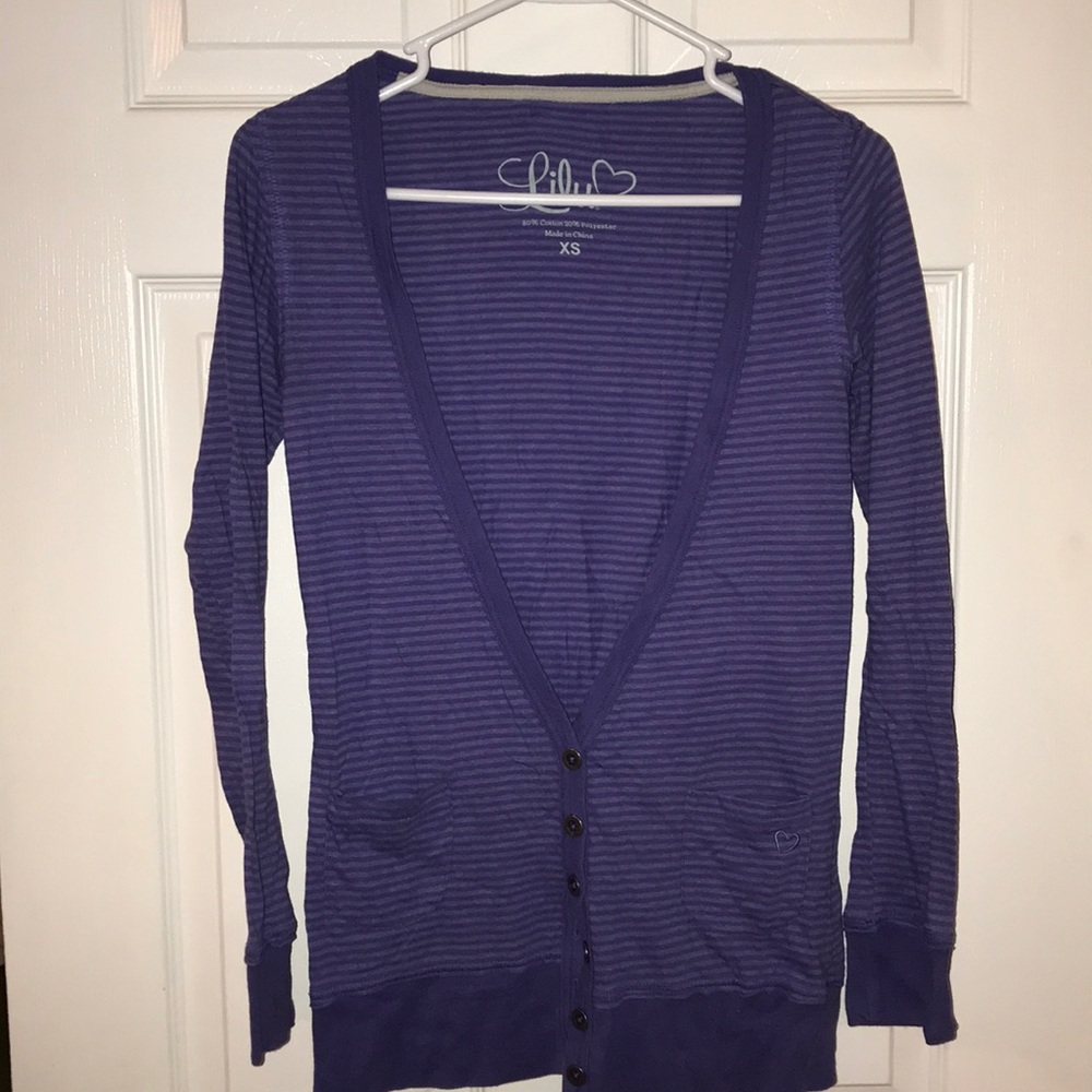 Lilu purple cardigan